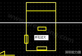 PCB設計時后焊元件焊盤開孔過大容易使焊錫流進插座造成短路。